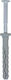 Friulsider Plastic Wall Plugs Knock-in Tpp Stainless Steel Screws 8x80mm