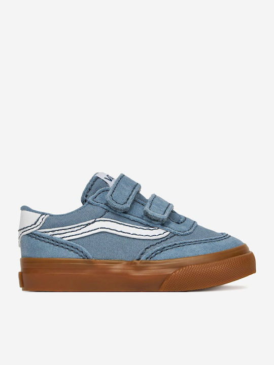 Vans Brooklyn Ls V Παιδικά Sneakers με Σκρατς Γκρι