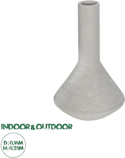GloboStar Декоративна ваза Керамика Artificial Garden Barbados Бял 16x16x25см 1бр