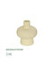 GloboStar Decorative Vase Artificial Garden Iceberg Beige 17x17x20cm