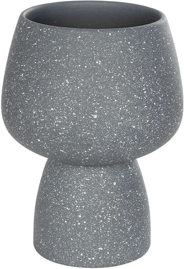 GloboStar Decorative Vase Artificial Garden Samui Gray 16x16x20cm