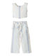 Kids' Set with Pants Summer 2pcs White
