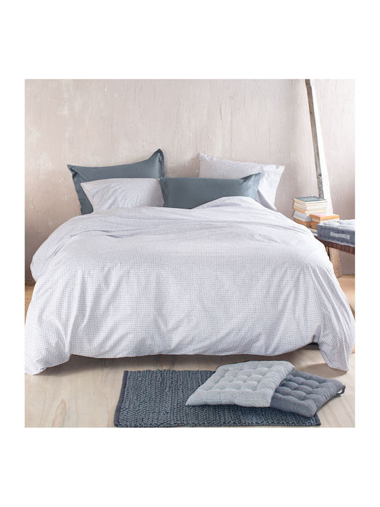 Rythmos Pacify Set Coverlet Queen Size Cotton White 220x240cm 3pcs