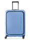 Delsey Securitime Medium Hard Suitcase Lavender Blue with 4 Wheels Height 66cm