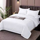 Hotel-style Bedding Set Polycotton Damask 4 Pie...