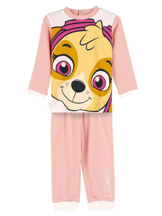 Arnetta Kinder Schlafanzug Winterlich Pink