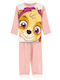 Arnetta Kinder Schlafanzug Winterlich Pink