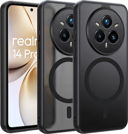 Realme 14 Pro+ 5g Magsafe Erbord Матово Калъфче Черно