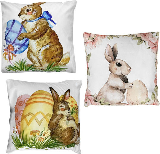 Μαξιλάρι Γεμάτο Λαγός Αυγό 45x45cm Bunny's 932240