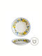 Porcelain Salad Bowl Multicolour