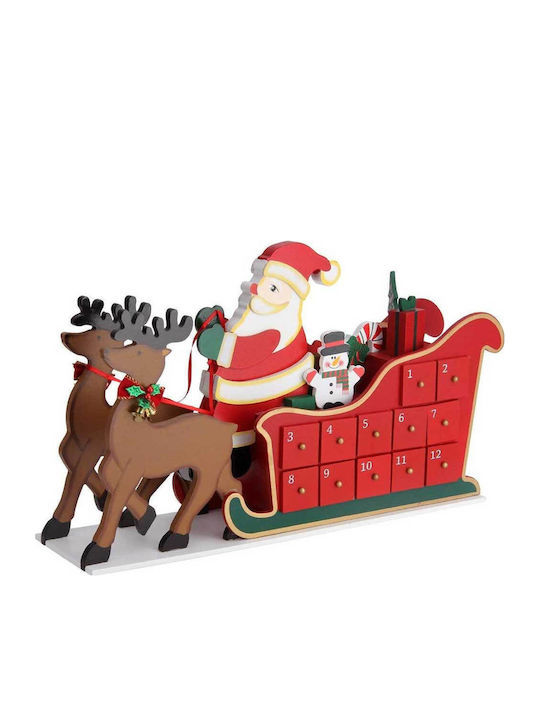 Bakaji Advent Calendar Έλκηθρο Άγιου Βασίλη DIY Ξύλινο