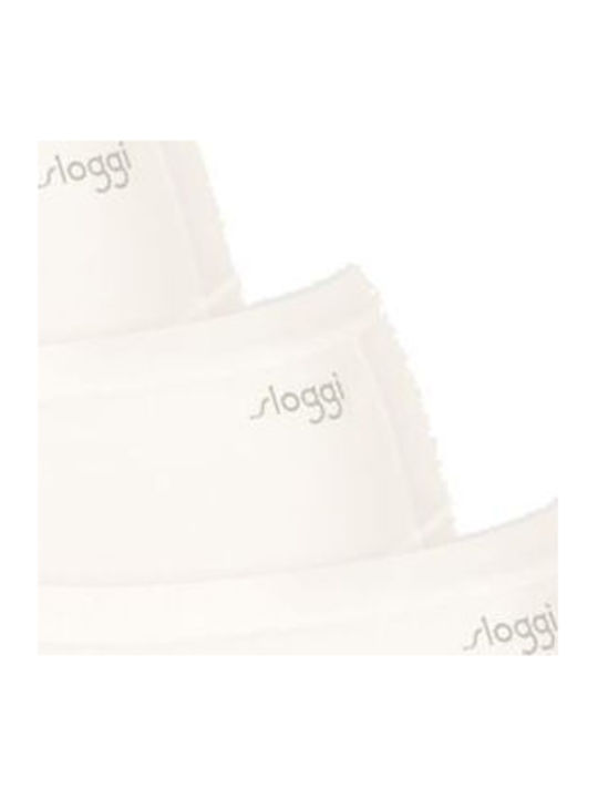 Sloggi Βαμβακερά Women's Slip 3Pack White