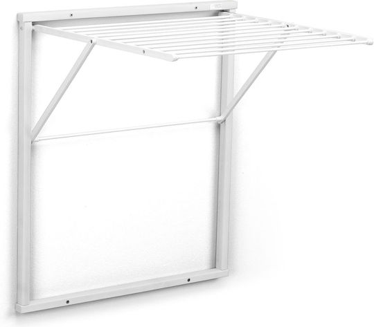 GreenTech Aluminum Folding Wall Mounted Clothes Drying Rack with Hanging Length 6.5m