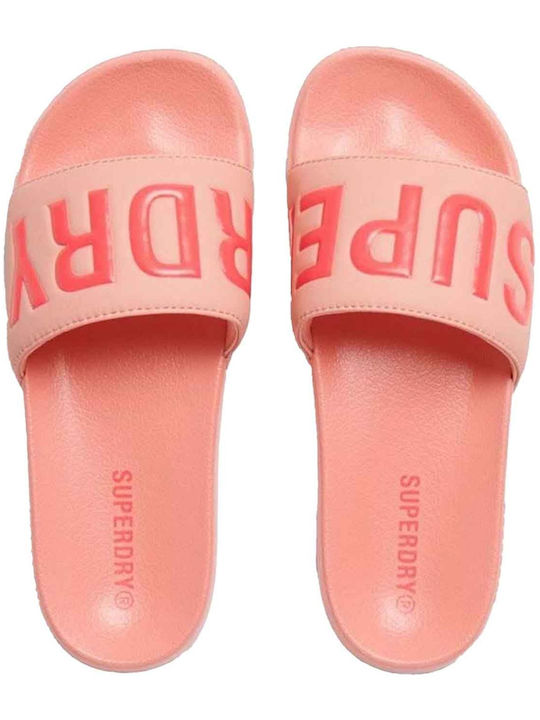 Superdry Slides σε Ροζ Χρώμα