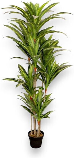 Künstlicher Dracaena-Baum im Plastiktopf 170 cm
