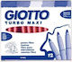 Giotto Turbo Maxi Πορτοκαλί Μαρκαδόροι Ζωγραφικ...