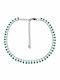Tatu Moyo Steel Turquoise Anklet