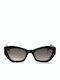 Tipi Diversi Damen Sonnenbrille mit Schwarz Kunststoff Gestell und Schwarz Verlaufsfarbe Linse TD6453 C01