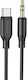 Borofone USB 2.0 Cable USB-C male - 3.5mm Μαύρο 1m 2341