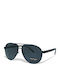 Riverio Men's Sunglasses with Black Metal Frame and Gray Polarized Lens RV6042574
