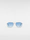 Vans Unisex Sunglasses with Silver Metal Frame and Silver Gradient Mirror Lens VN000ND6E2W