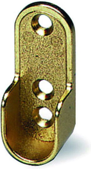 Ovale Rohrschelle 30x15mm Messing 2 Stück