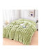Pucioasa Κουβέρτα Γούνινη Διπλή 200x230εκ. Light Green