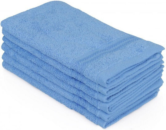Hobby Home Prosop De Mână 30x50cm Albastru 6 Bucăți Greutate 500gr/m²