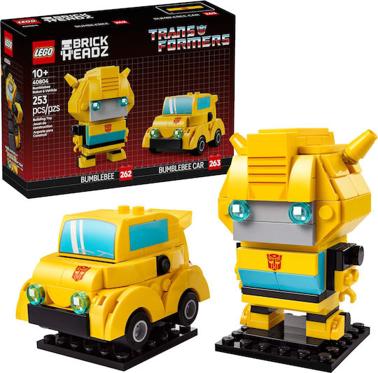 LEGO Brick Headz Transformers Bumblebee Robot & Vehicle για 10+ Ετών 253τμχ