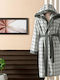 Tac Bathrobe with Hood Gray