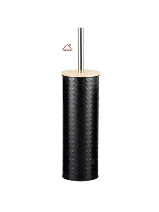ForHome Metallisch Badezimmer Toilettenbürste Schwarz