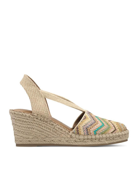 Women's Fabric Platform Espadrilles Tabac Brown