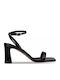 Sandalen aus Lackleder Schwarz