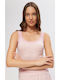 Fimelle mit Spaghetti-Träger Rosa Damen T-Shirt