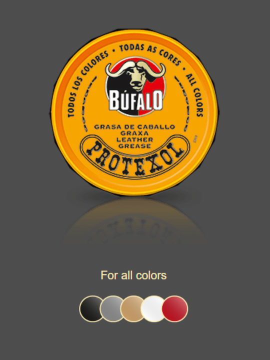 Buffalo Protexol Fett Pferdefett Dose Farblos 75 ml Lederpflege Imprägnierung 75 Gramm Neutral Geeignet für Alle Farben