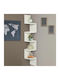 Corner White Bookcase 20x20x120cm