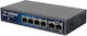 Allnet ALL-SG8206PDM Управление на L2 PoE+ Switch с 6 Портове Гигабитови (1Gbps) Ethernet