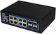 Allnet ALL-SGI8112PMJ Managed L2 PoE+ Switch με 8 Θύρες Gigabit (1Gbps) Ethernet και 4 SFP Θύρες
