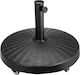 Bakaji Umbrella Stand made of Plastic with Wheels in Beige Color 38x38x25cm