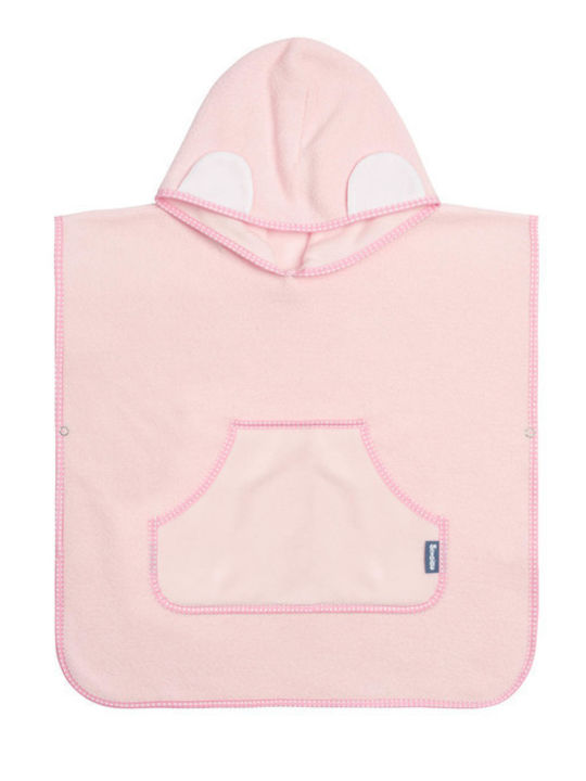 Sensillo Baby Bademantel & Kapuzenhandtuch mit Kapuze Rosa 55x60cm