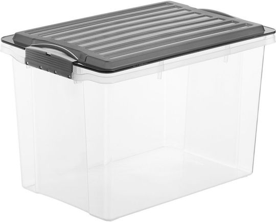 Rotho Babydesign Пластмаса Кутия за съхранение с капак Прозрачен 39.5x27.5x27см 1бр