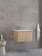 Furnibath Waschtisch mit Waschbecken L61xB35xH46cm Walnut