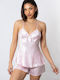 Moongirl Лятна Сатен Babydoll Pink