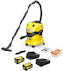 Karcher WD 4-18 Dual Aspirator Reîncărcabil Lichide / Solide Recipient 20lt