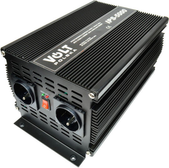 Volt Polska Inverter für Autos Modifizierte Sinuswelle 2500W zur Umwandlung von 24V DC in 230V AC