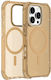 Premium Umschlag Rückseite Silikon Wasserdicht Gold (iPhone 15 Pro Max)