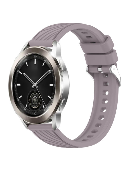 Xiaomi Watch S3 Streifenstruktur Silikonband 22mm Roland Lila