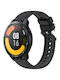 Xiaomi Watch S1 Active Stripe Texture Ζάντα Ρολογιού Σιλικόνης 22 Mm Μαύρο