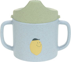 Laessig Happy Fruits Baby Sippy Cup Plastic with Handles Blue