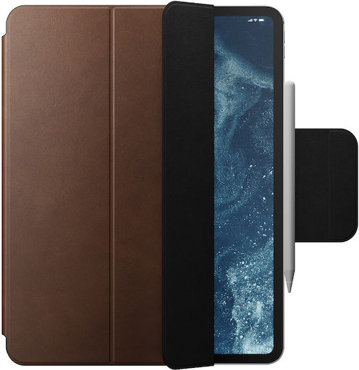 Nomad Фолио Флип Капак Кожен Издръжлив Кафяв Apple iPad Pro 13 M4 2024